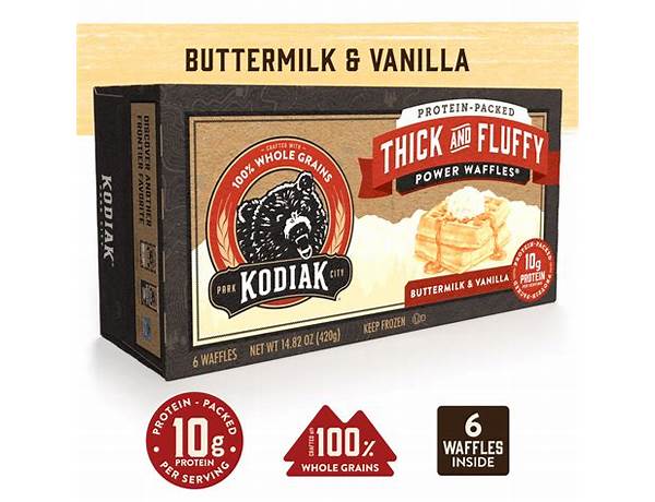 Kodiak cakes thick and fluffy buttermilk and vanilla food facts