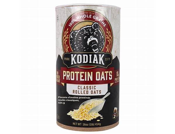 Kodiak protein oats classic rolled oats food facts