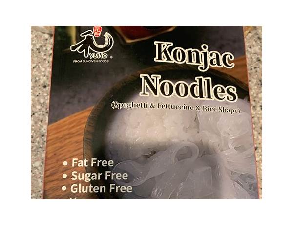 Konjac noodles food facts