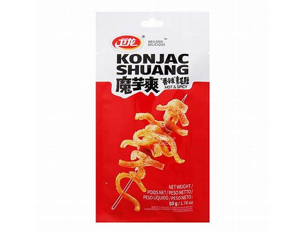 Konjac shuang hot & spicy squid food facts