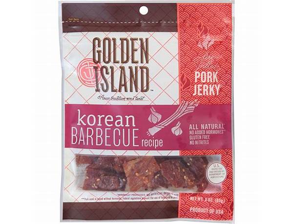 Korean bbq fire grilled pork jerky food facts