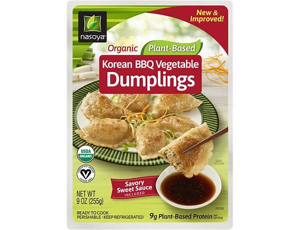 Korean bbq vegetable dumplings food facts