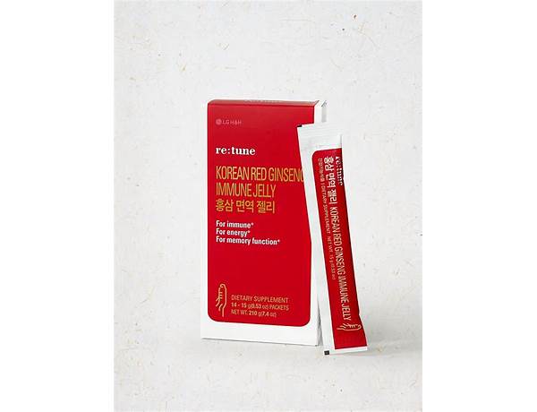 Korean red ginseng immune jelly food facts