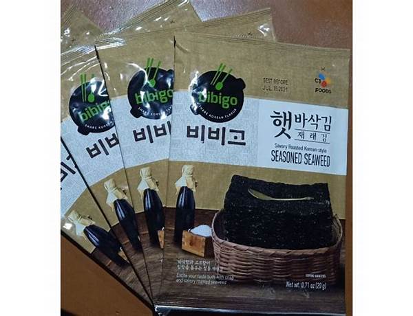 Korean styke seasoned seaweed ingredients