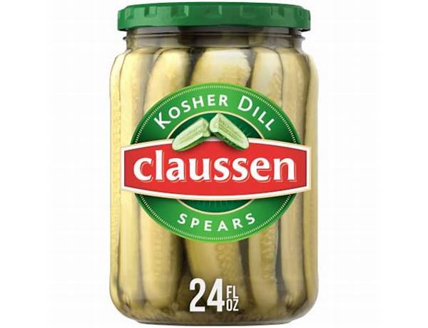 Kosher dill pickle spears food facts