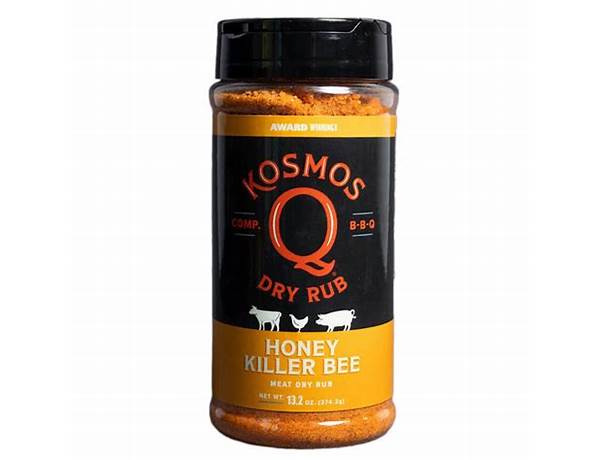 Kosmos honey killer bee dry rub nutrition facts
