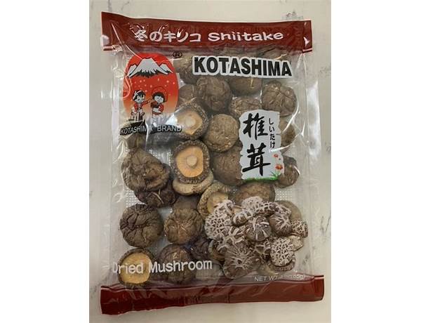 Kotashima brand dried premium mushrooms food facts