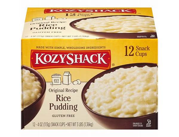 Kozyshack rice pudding food facts