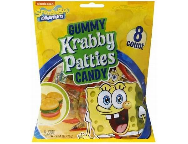 Krabby patties gummy candy food facts