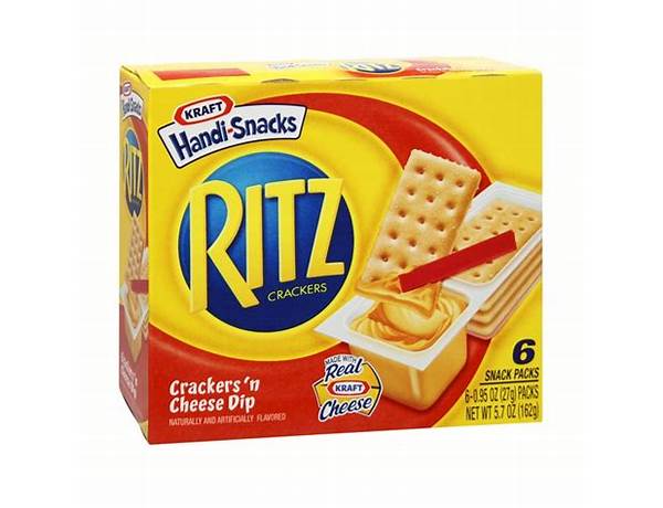 Kraft handi-snacks ritz two compartment snacks crackers n cheez 1x5.7 oz food facts