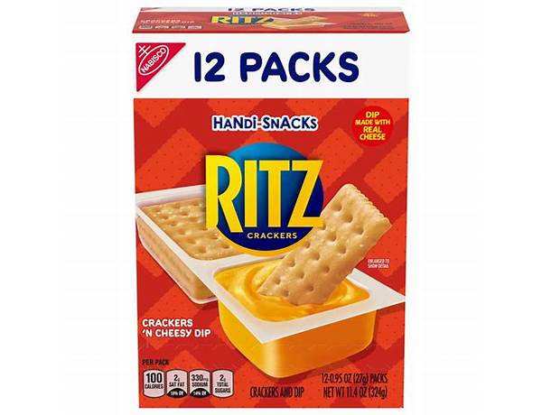 Kraft handi-snacks ritz two compartment snacks crackers n cheez 1x5.7 oz nutrition facts