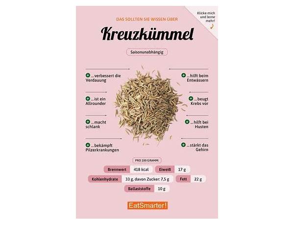 Kreuzkümmel nutrition facts