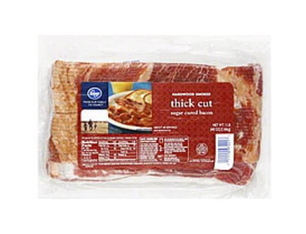 Kroger, hardwood smoked traditional cut sugar cured bacon nutrition facts