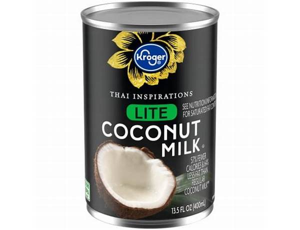 Kroger, lite coconut milk food facts