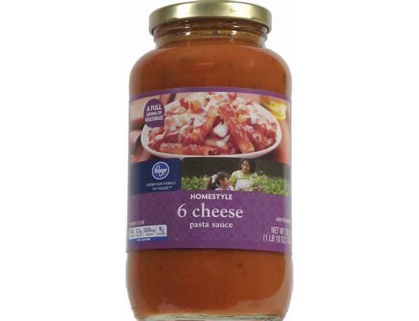 Kroger 6 cheese pasta sauce food facts