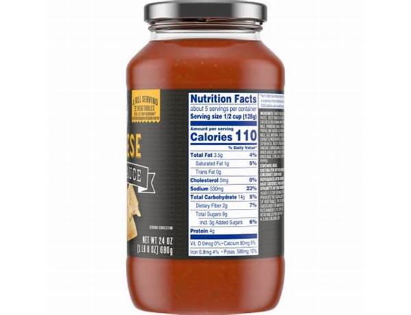 Kroger 6 cheese pasta sauce nutrition facts