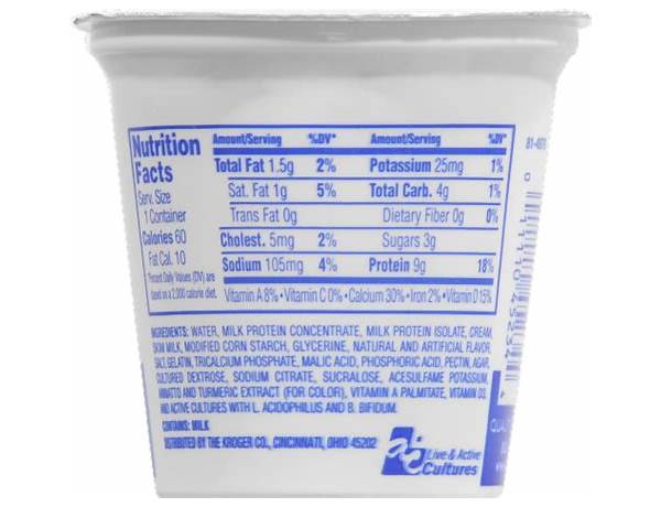 Kroger nutrition facts