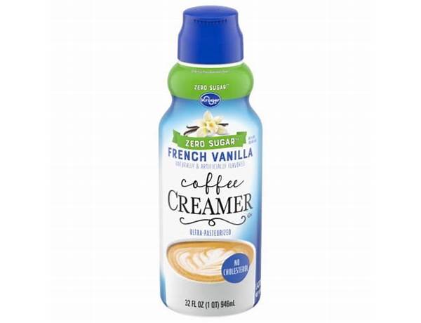 Kroger zero sugar french vanilla creamer food facts