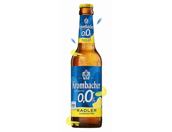 Krombacher radler food facts