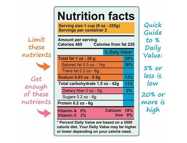 L food facts