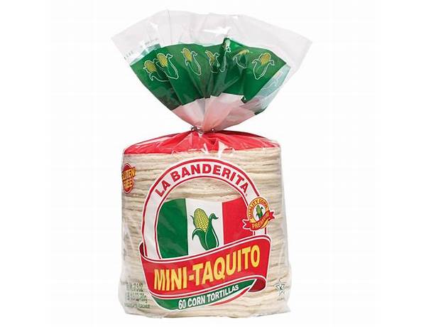 La banderita mini taquito food facts