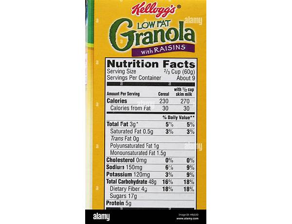 La granola food facts