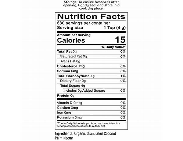 La viva nutrition facts