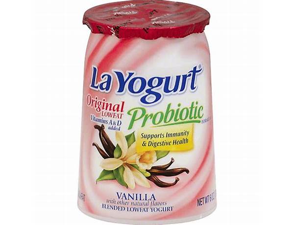 La yogurt, probiotic blended lowfat yogurt, vanilla food facts