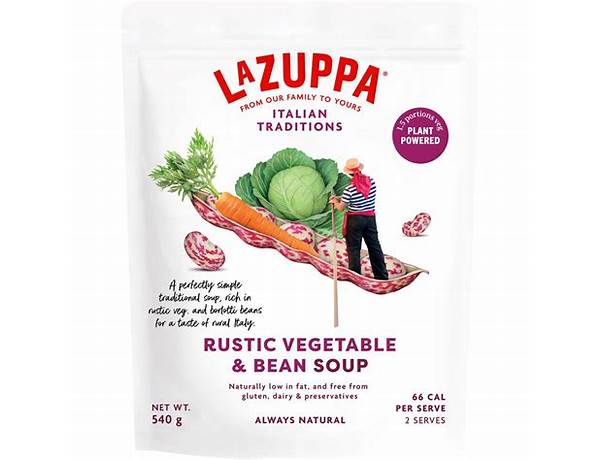 La zuppa italiana vegetable soup base & seasoning food facts