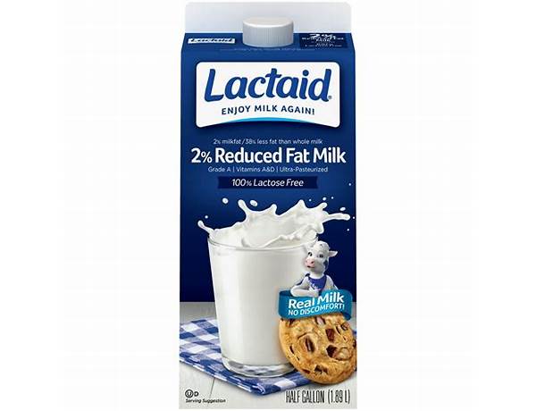 Lactaid 2% reduced fat milk food facts