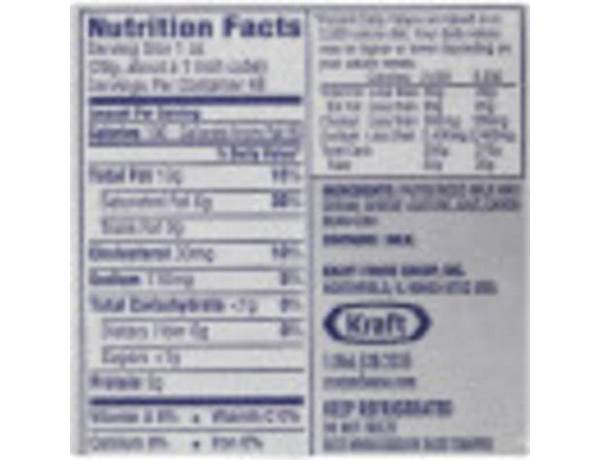 Lactose free cream cheese nutrition facts