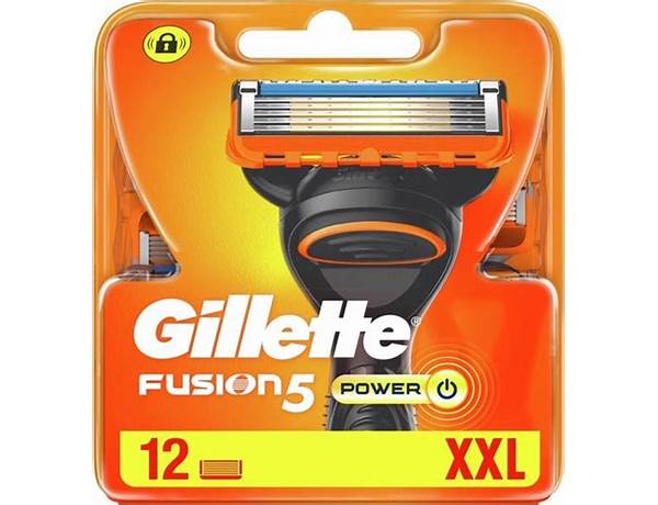 Lame roisoir gillette fusion 5 - ingredients