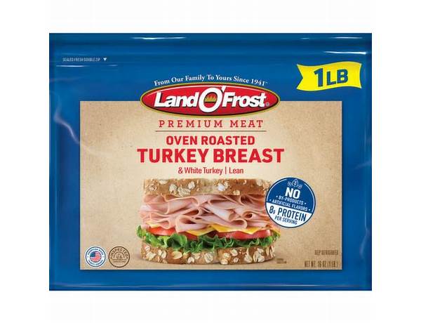 Land o'frost honey smoked turkey breast food facts