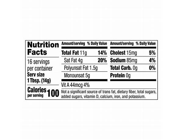 Land o lakes butter with canola oil nutrition facts