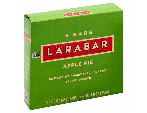 Larabar apple pie fruit & nut bar food facts