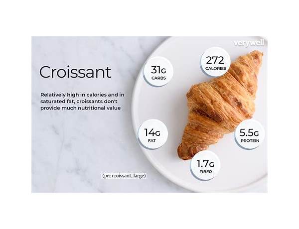 Large plain croissants food facts