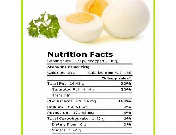 Large white eggs nutrition facts