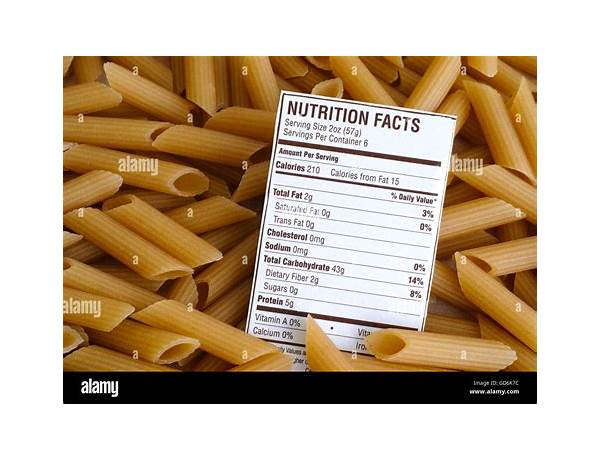 Lasagna, brown rice pasta nutrition facts