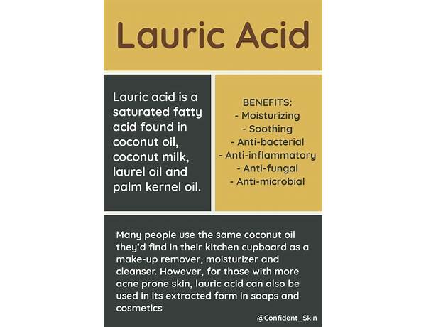 Lauric oil ingredients
