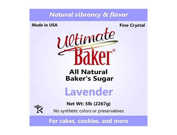 Lavender pastel sanding sugar nutrition facts