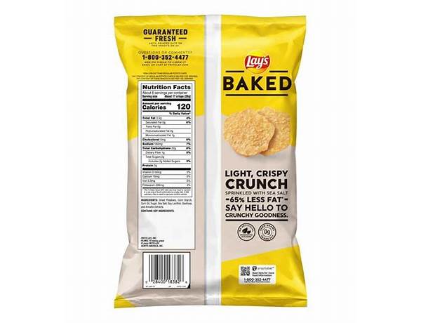 Lay's baked original potato crisps 6.25 ounce plastic bag food facts