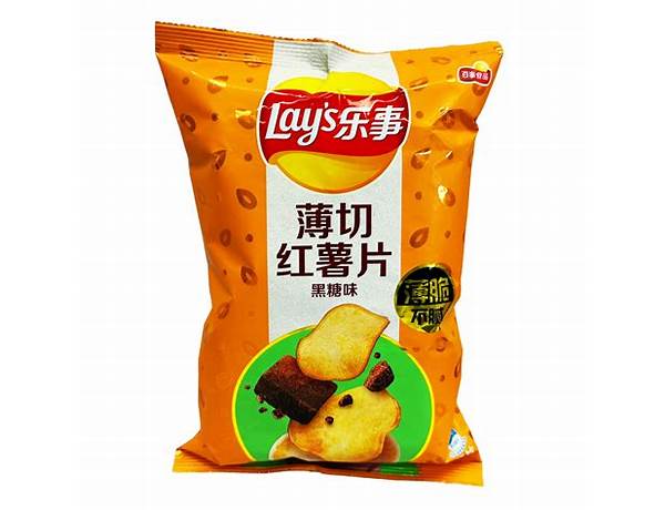 Lay’s sweet potato chips (dark brown sugar flavor) food facts