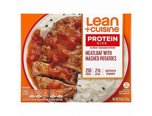Lean cuisine meatloaf with mqshed potatoes ingredients