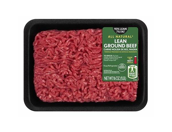 Lean ground beef ingredients