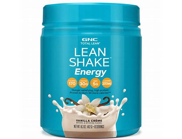 Lean shake energy nutrition facts