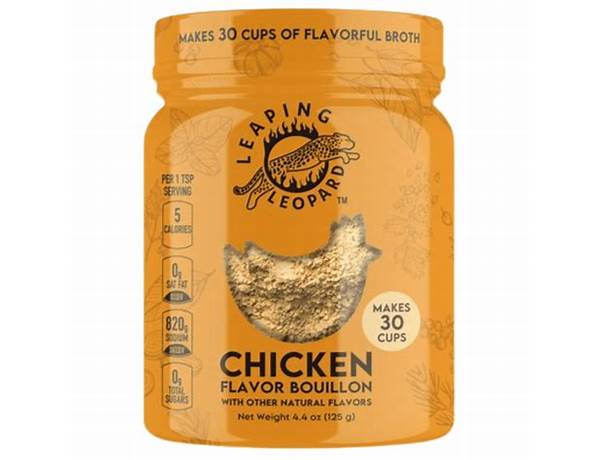 Leaping leopard chicken bouillon nutrition facts