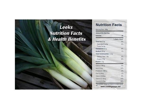 Leeks food facts