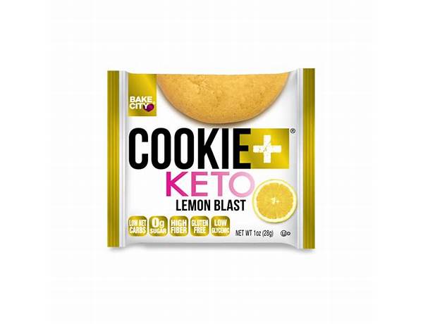 Lemon blast cookie + keto ingredients