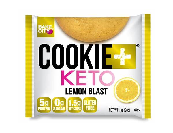 Lemon blast cookie + keto nutrition facts