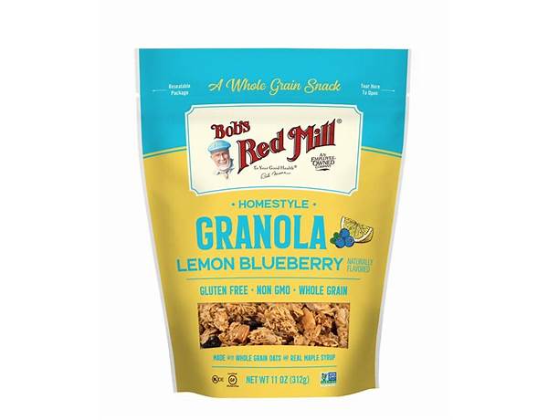 Lemon blueberry homestyle granola food facts